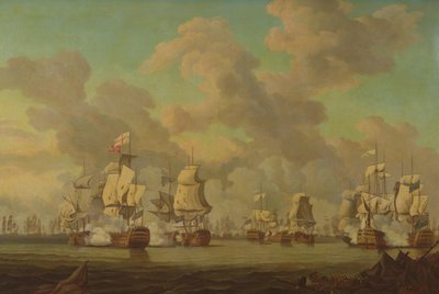 Victoria de Lord Rodney sobre la Flota Francesa frente a Dominica, 1782 de Robert Dodd